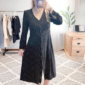 Boden Button Down Dot Dress